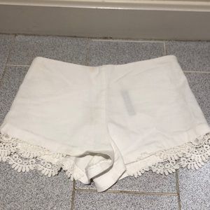 White shorts from Designer Lab